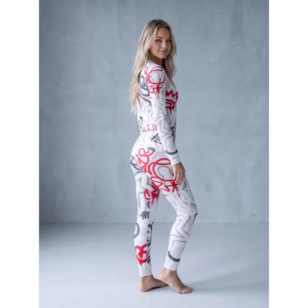  Tricou funcțional pentru femei cu mâneci lungi premium ALTISPORT VOJ/ALW054TER01 GRI -RED 