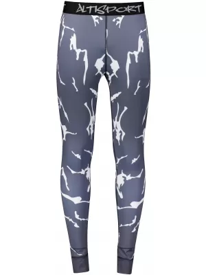 Premium funcțional pentru pantaloni termo funcționali pentru bărbați ALTISPORT VOJ/ALM052TER02 GRI