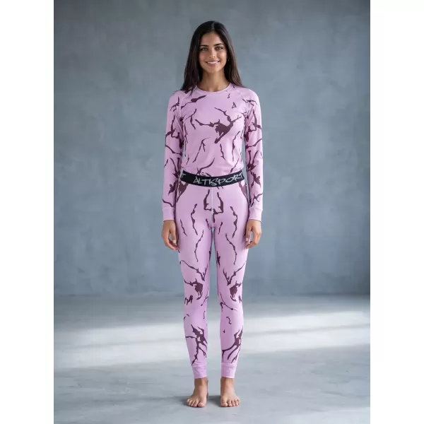  Tricou funcțional pentru femei cu mâneci lungi premium ALTISPORT VOJ/ALW052TER01 ROZ 
