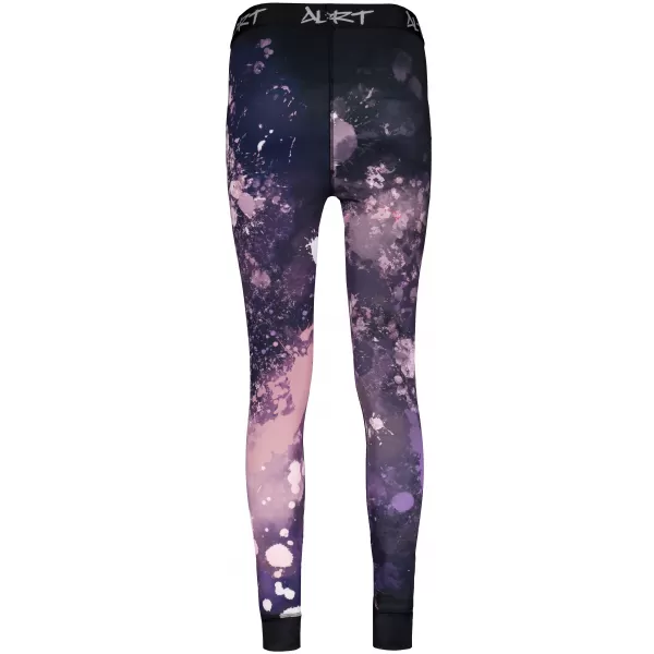  Premium funcțional de pantaloni termi funcționali pentru femei ALTISPORT VOJ/ALW055TER02 NEGRU -VIOLET 
