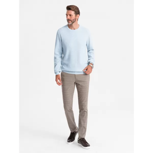  Pulover pentru bărbați OMBRE OM-SWSW-0142 ALBASTRU 
