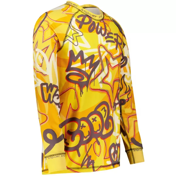  Tricou funcțional pentru bărbați cu mânecă lungă premium ALTISPORT VOJ/ALM054TER01 CHIHLIMBAR 