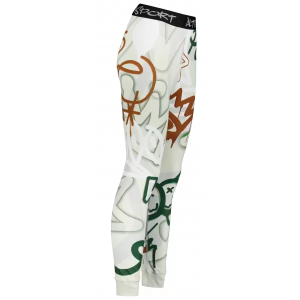  Premium funcțional de pantaloni termi funcționali pentru femei ALTISPORT VOJ/ALW054TER02 VERDE -BROWN 