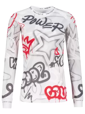 Tricou funcțional pentru femei cu mâneci lungi premium ALTISPORT VOJ/ALW054TER01 GRI -RED