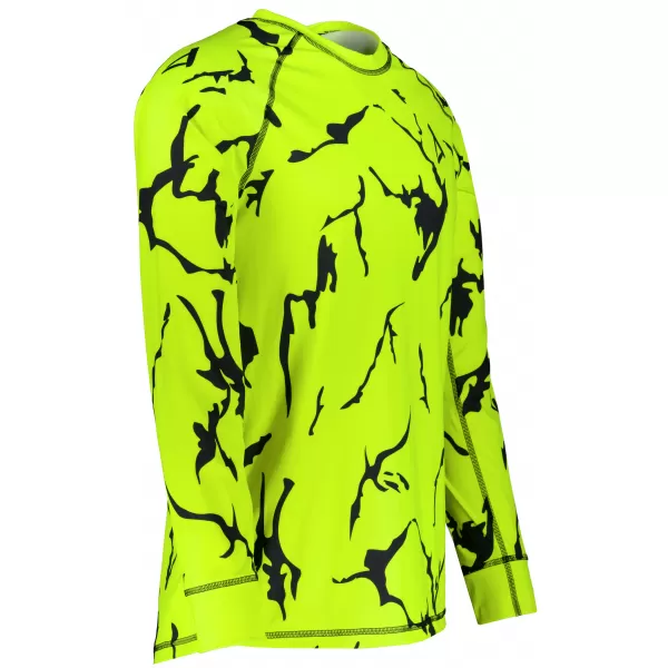  Tricou funcțional pentru bărbați cu mânecă lungă premium ALTISPORT VOJ/ALM052TER01 NEON VERDE 