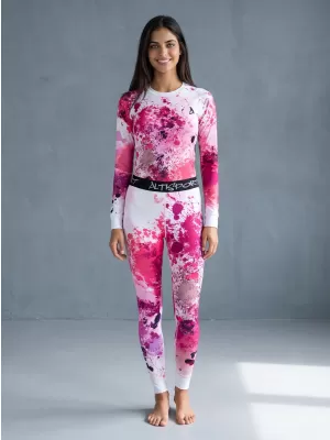 Premium funcțional de pantaloni termi funcționali pentru femei ALTISPORT VOJ/ALW055TER02 ROZ