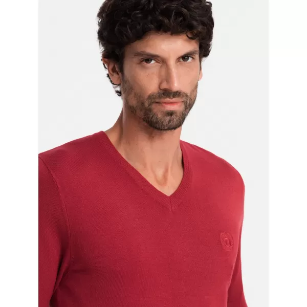  Pulover pentru bărbați OMBRE OM-SWBS-0107 ROŞU 
