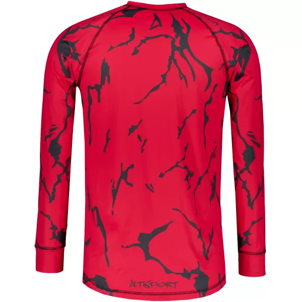  Tricou funcțional pentru bărbați cu mânecă lungă premium ALTISPORT VOJ/ALM052TER01 ROŞU 