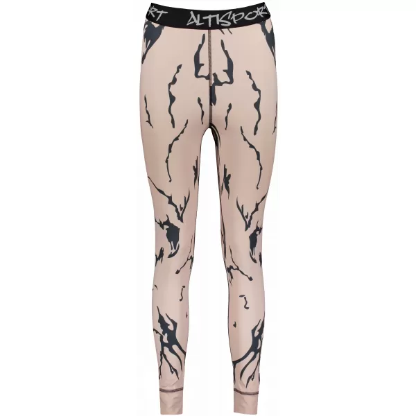  Premium funcțional de pantaloni termi funcționali pentru femei ALTISPORT VOJ/ALW052TER02 MARO 