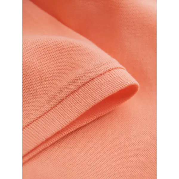  Mens t -thirt cu guler OMBRE OM-POBS-0100 PIERSICĂ 