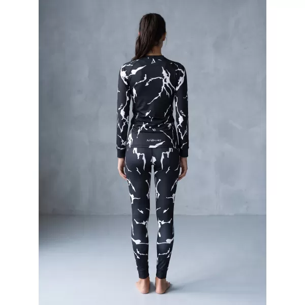  Premium funcțional de pantaloni termi funcționali pentru femei ALTISPORT VOJ/ALW052TER02 NEGRU 