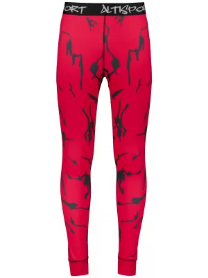 Premium funcțional pentru pantaloni termo funcționali pentru bărbați ALTISPORT VOJ/ALM052TER02 ROŞU