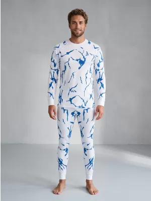 Premium funcțional pentru pantaloni termo funcționali pentru bărbați ALTISPORT VOJ/ALM052TER02 ALB