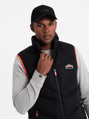 Vestă OMBRE OM-JAVJ-0210 NEGRU