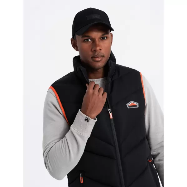  Vestă OMBRE OM-JAVJ-0210 NEGRU 