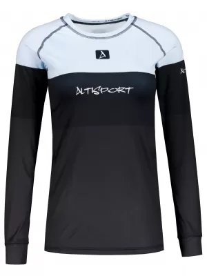 Tricou funcțional pentru femei cu mâneci lungi premium ALTISPORT VOJ/ALW051TER01 ALBASTRU CERESC