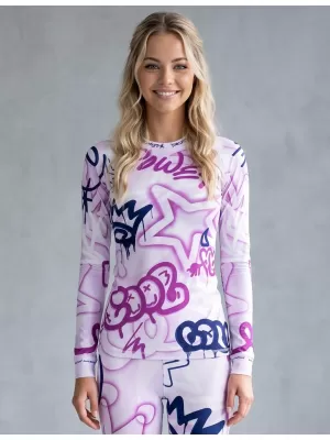 Tricou funcțional pentru femei cu mâneci lungi premium ALTISPORT VOJ/ALW054TER01 VIOLET