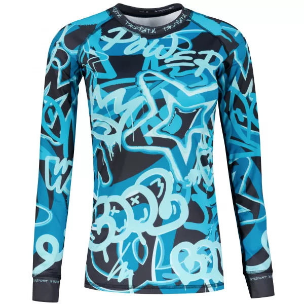  Tricou funcțional pentru femei cu mâneci lungi premium ALTISPORT VOJ/ALW054TER01 NEGRU -BLUE 