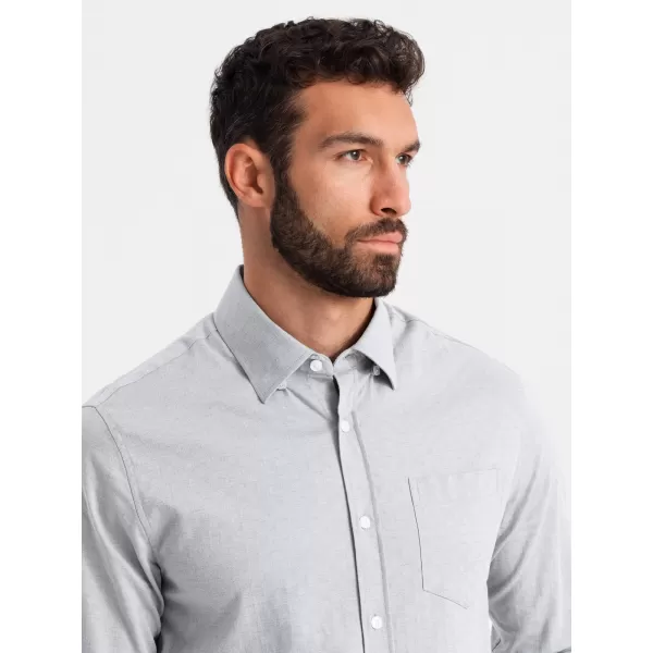  Cămaşă OMBRE OM-SHCS-0174 GRI 