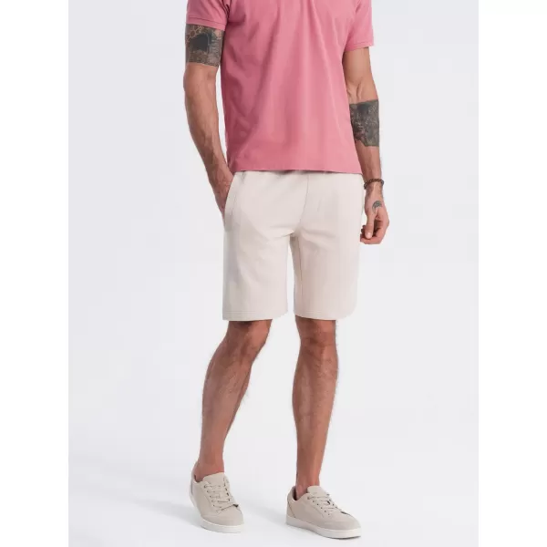  Pantaloni scurţi OMBRE OM-SRBS-0139 BEJ UȘOR 