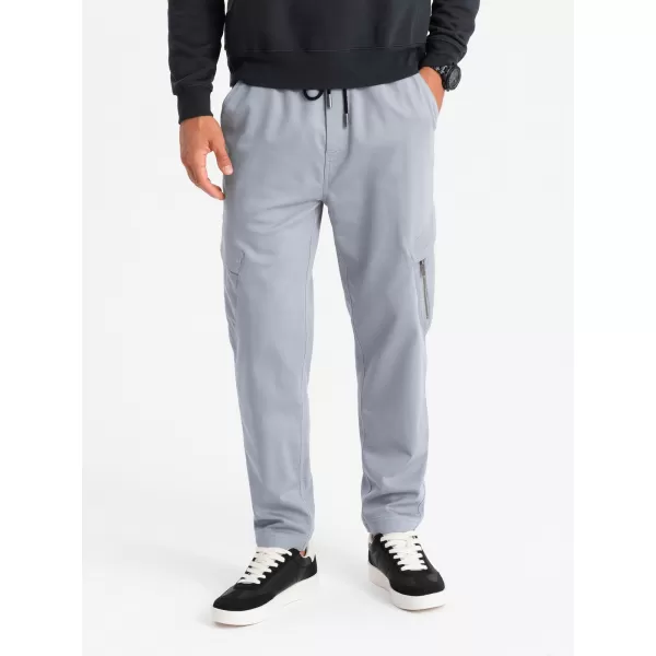  Pantaloni OMBRE OM-PAJO-0199 GRI DESCHIS 