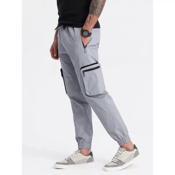  Pantaloni OMBRE OM-PAJO-0135 GRI DESCHIS 