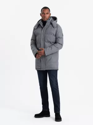 Sacou OMBRE OM-JALJ-0217 MELANGE GRI