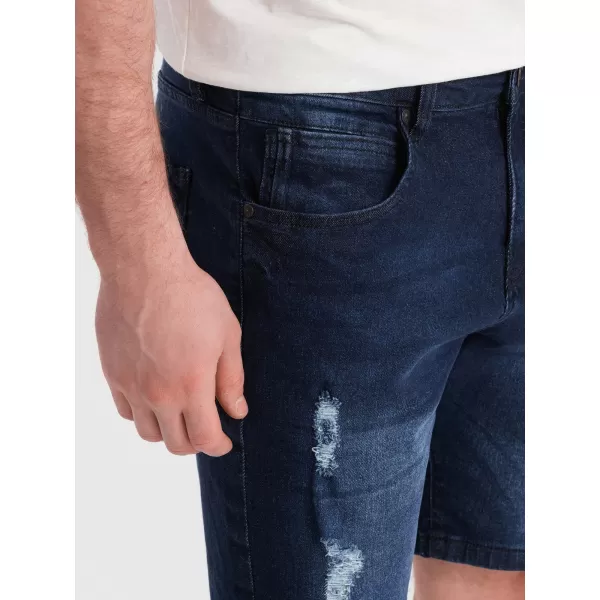  Pantaloni scurţi OMBRE OM-SRDS-0146 ALBASTRU ÎNCHIS 
