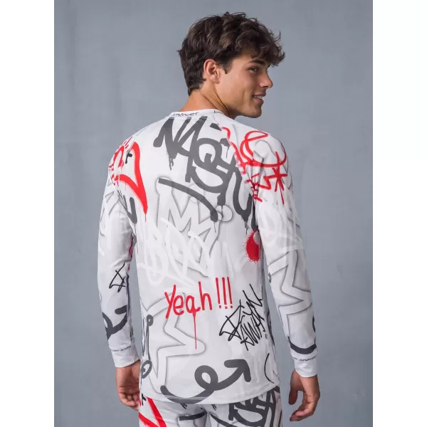  Tricou funcțional pentru bărbați cu mânecă lungă premium ALTISPORT VOJ/ALM054TER01 GRI -RED 