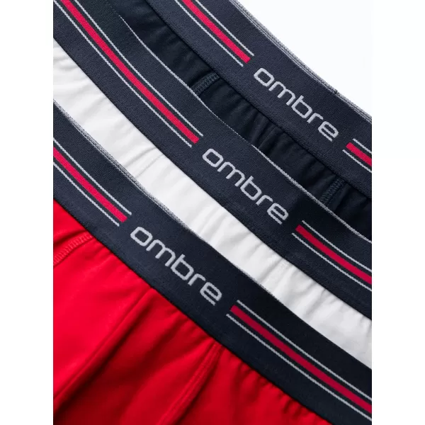  Pantaloni scurţi OMBRE OM-UNBO-0109 3 PACK MIX ALB 