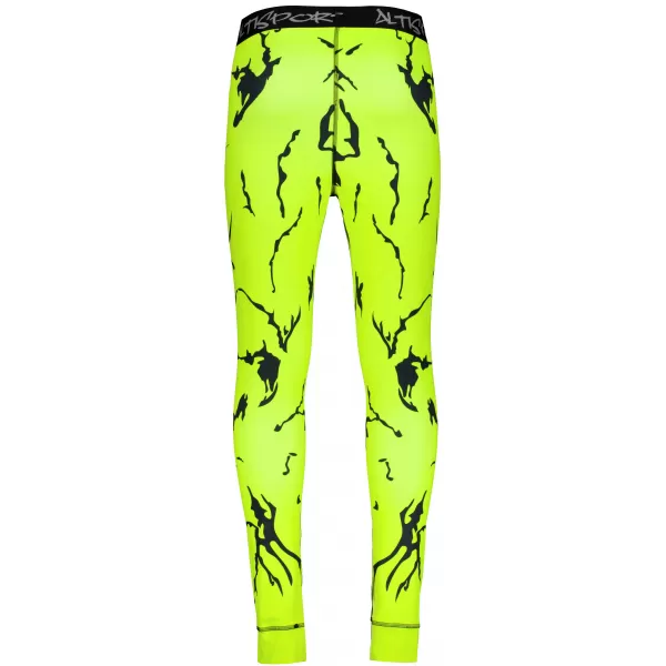  Premium funcțional pentru pantaloni termo funcționali pentru bărbați ALTISPORT VOJ/ALM052TER02 NEON VERDE 