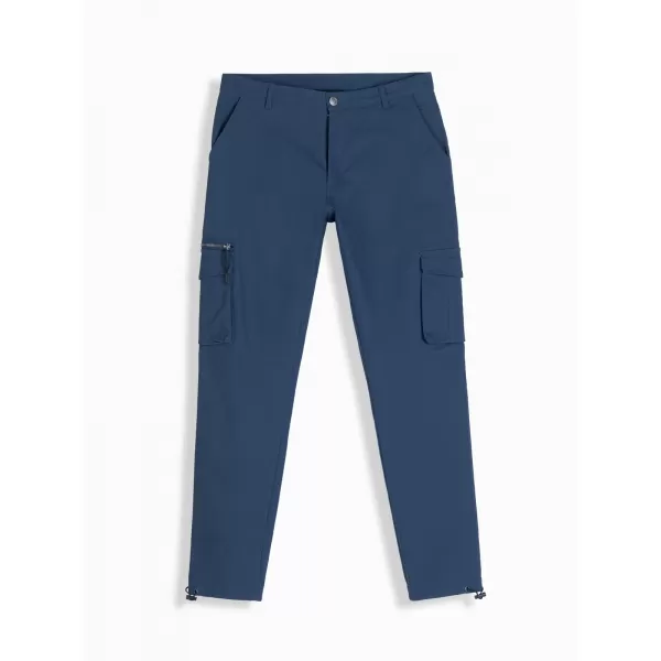  Pantaloni OMBRE OM-PACG-0196 ALBASTRU ÎNCHIS 