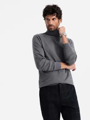 Pulover pentru bărbați OMBRE OM-SWTN-0101 MELANGE GRI