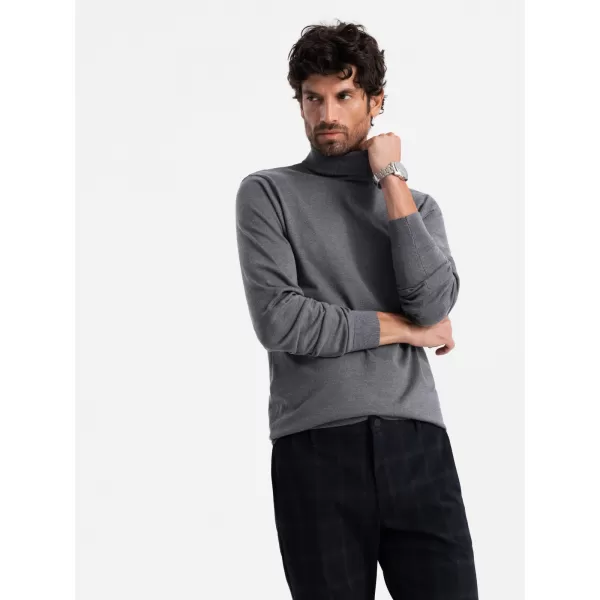  Pulover pentru bărbați OMBRE OM-SWTN-0101 MELANGE GRI 