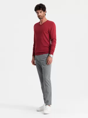 Pulover pentru bărbați OMBRE OM-SWBS-0107 ROŞU