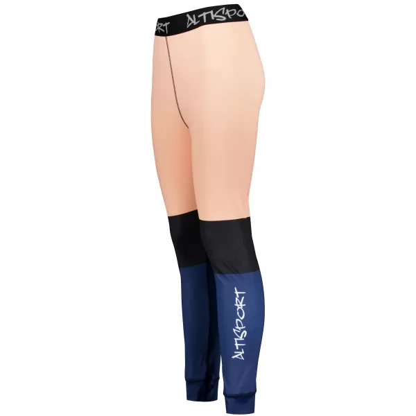  Premium funcțional de pantaloni termi funcționali pentru femei ALTISPORT VOJ/ALW051TER02 PORTOCALIU/ALBASTRU 