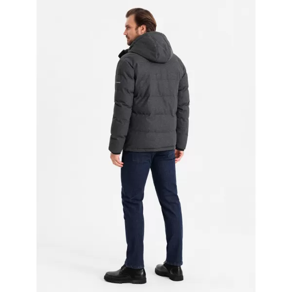 Sacou OMBRE OM-JAHP-0203 MELANGE NEGRU 