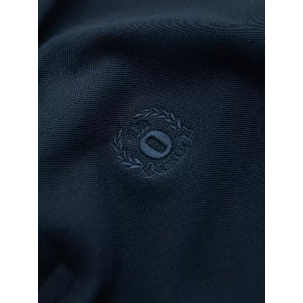  Mens t -thirt cu guler OMBRE OM-POBS-0100 ALBASTRU MARIN 