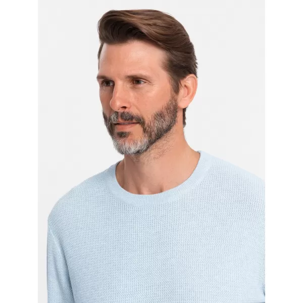  Pulover pentru bărbați OMBRE OM-SWSW-0142 ALBASTRU 