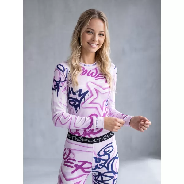  Premium funcțional de pantaloni termi funcționali pentru femei ALTISPORT VOJ/ALW054TER02 VIOLET 