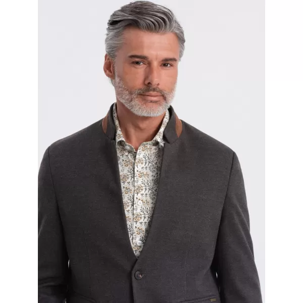  Sacou OMBRE OM-BLZB-0131 MELANGE NEGRU 