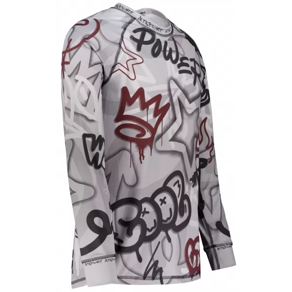  Tricou funcțional pentru bărbați cu mânecă lungă premium ALTISPORT VOJ/ALM054TER01 GRI ÎNCHIS 
