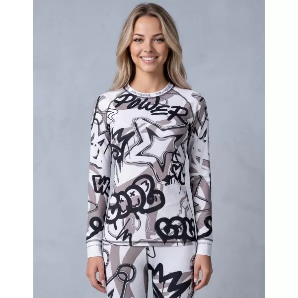  Tricou funcțional pentru femei cu mâneci lungi premium ALTISPORT VOJ/ALW054TER01 ALB -GRAY 
