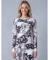 Tricou funcțional pentru femei cu mâneci lungi premium ALTISPORT VOJ/ALW054TER01 ALB -GRAY