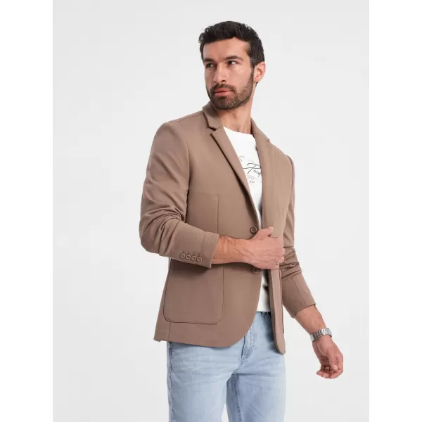  Sacou OMBRE OM-BLZB-0127 BEJ ÎNTUNECAT 