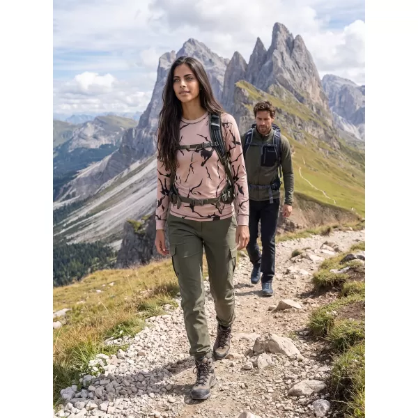  Tricou funcțional pentru femei cu mâneci lungi premium ALTISPORT VOJ/ALW052TER01 MARO 