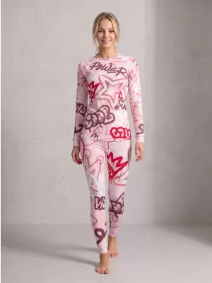 Premium funcțional de pantaloni termi funcționali pentru femei ALTISPORT VOJ/ALW054TER02 ROZ