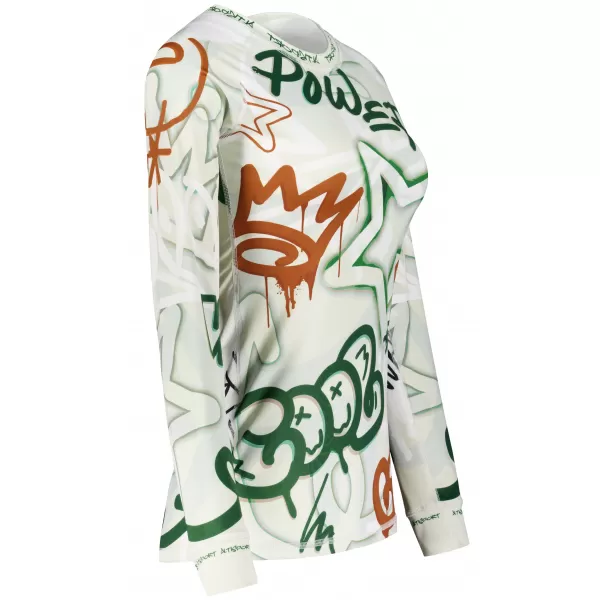  Tricou funcțional pentru femei cu mâneci lungi premium ALTISPORT VOJ/ALW054TER01 VERDE -BROWN 
