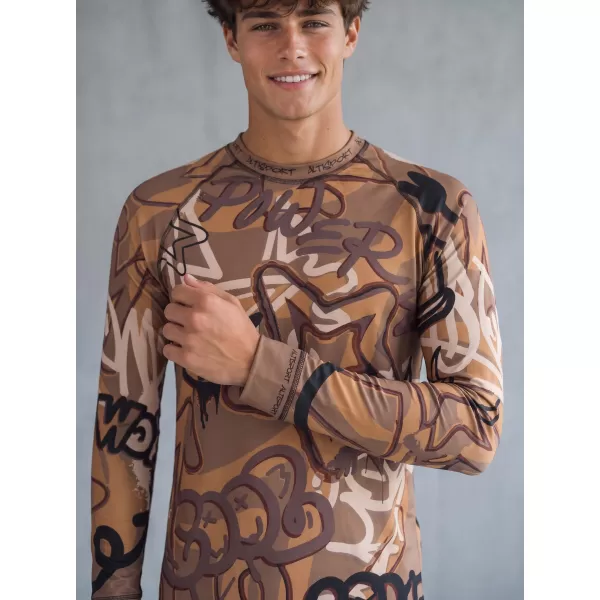  Tricou funcțional pentru bărbați cu mânecă lungă premium ALTISPORT VOJ/ALM054TER01 MARO 
