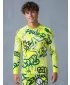 Tricou funcțional pentru bărbați cu mânecă lungă premium ALTISPORT VOJ/ALM054TER01 FLUO